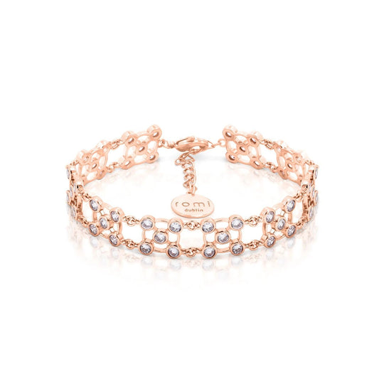 Romi Rose Gold Net Bracelet by Romi Dublin