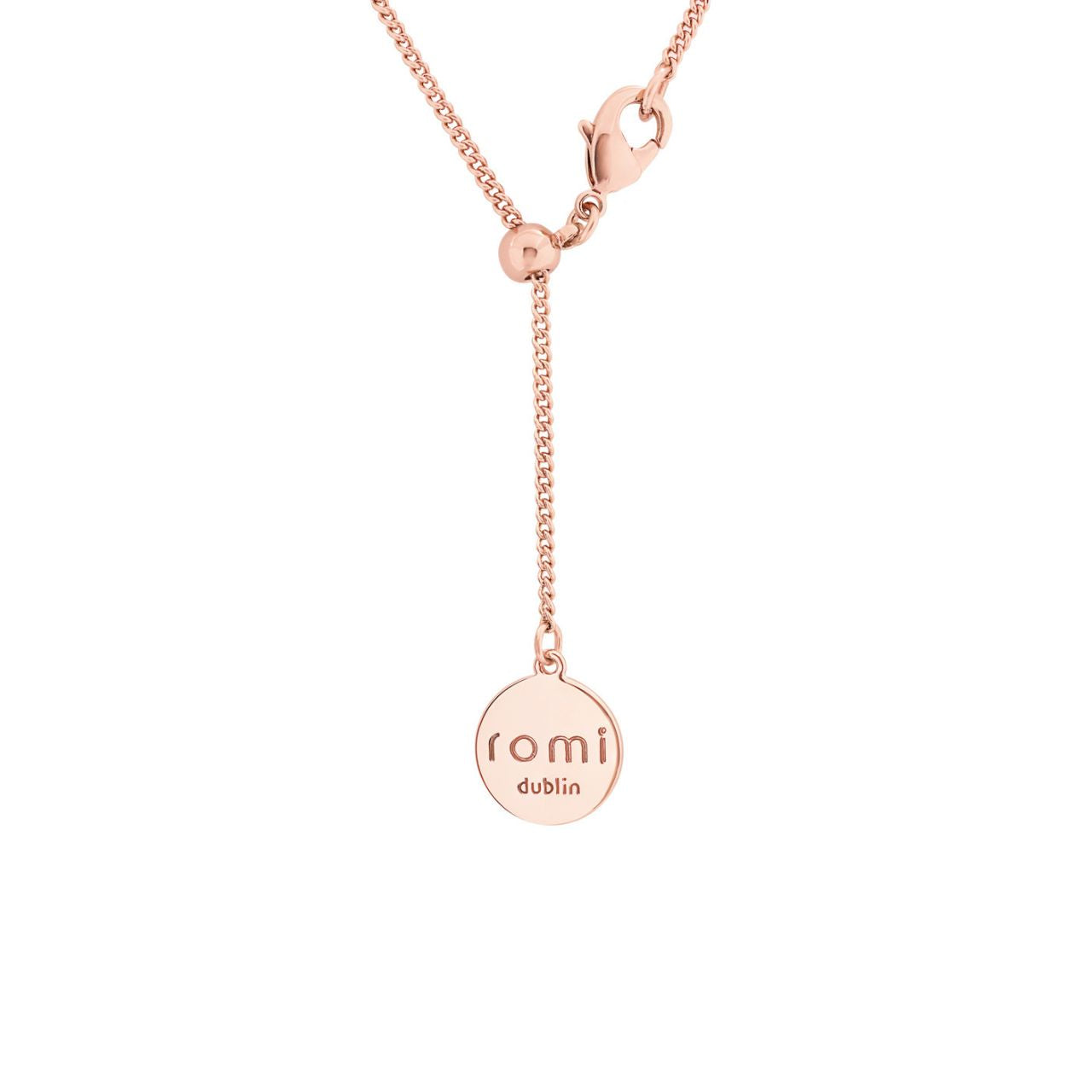 Romi Dublin Rose Gold Padlock Heart Pendant  Inspired by the love in relationships. Each piece from our collection represents commitment and connection. They are the perfect gift that symbolically strengthens a promise, being from friendship or romantic love. There is an individual story behind every love padlock jewel.