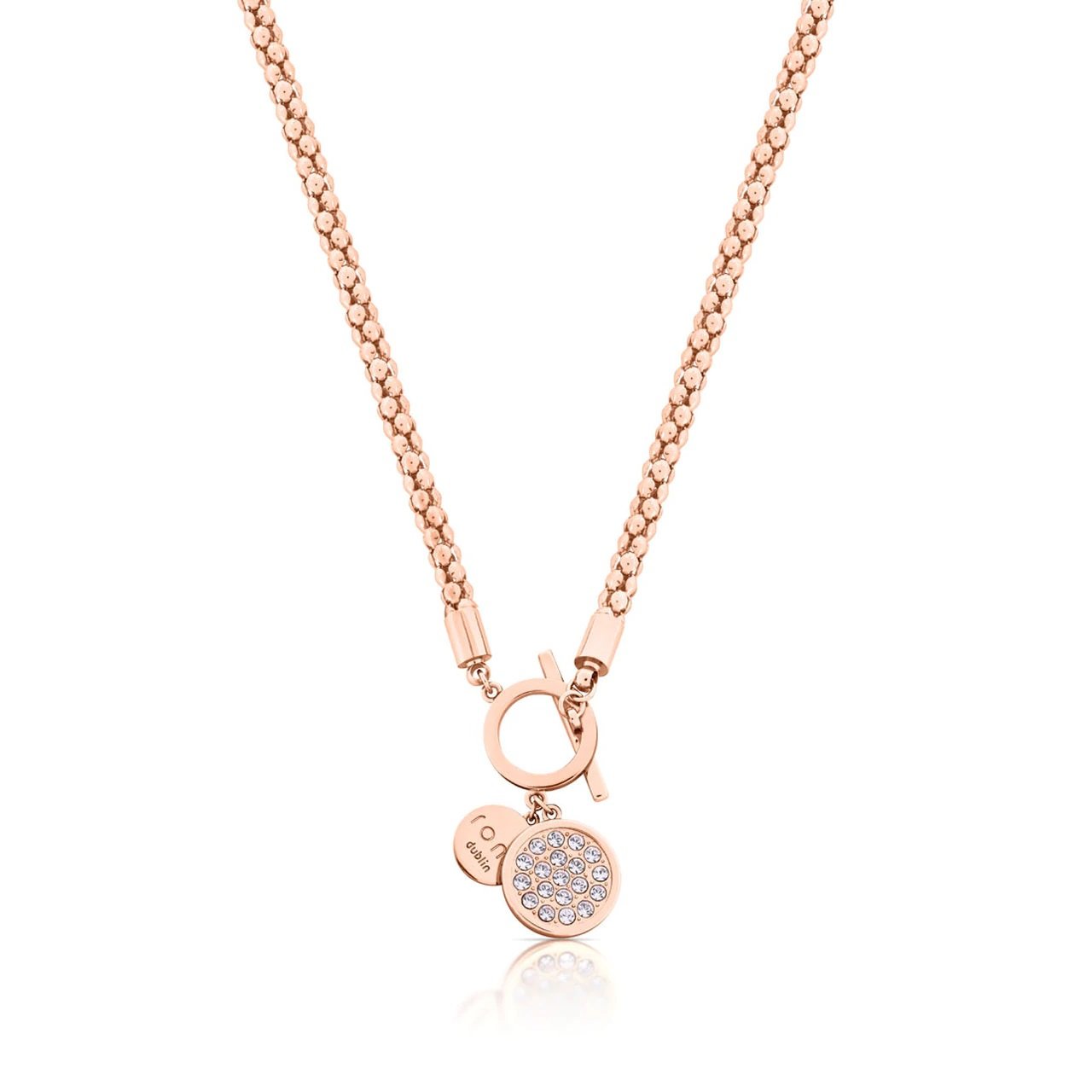 Romi Dublin Rose Gold Popcorn Chain Necklace  Simple and understated this collection has a contemporary and sleek look that will allow you to accessorise with any outfit.