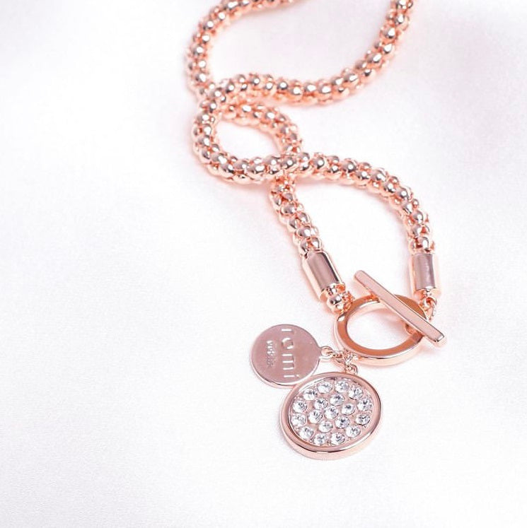 Romi Rose Gold Popcorn Chain Necklace