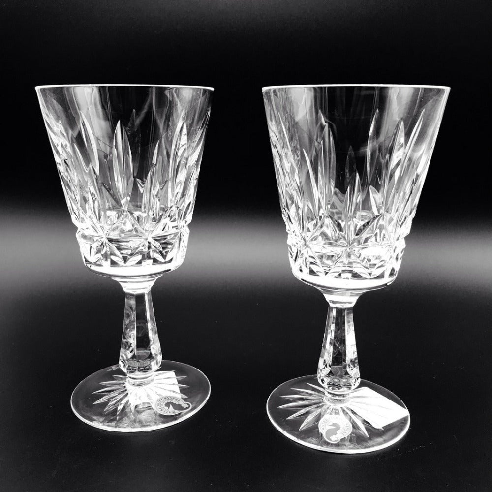 Waterford Crystal Rosslare Goblets Pair  Rosslare 10oz Goblets