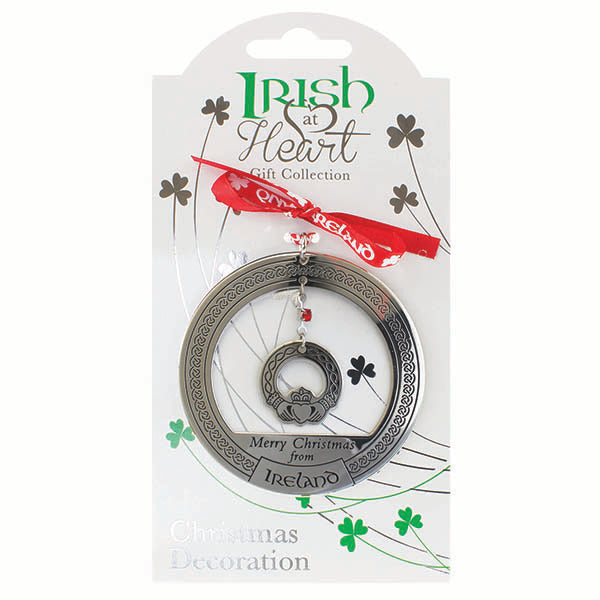 Irish at Heart Christmas Decorations – Claddagh Irish Claddagh Tree Metals Decoration Irish At Heart Collection