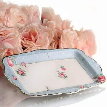 Royal Albert Polka Blue Vintage Sandwich Tray