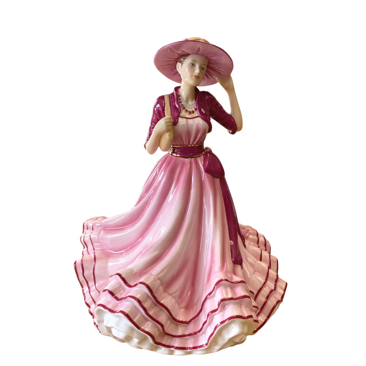 Royal Doulton Pretty Ladies Kate  Since the line was first launched in 1913, the Royal Doulton Pretty Ladies have been some of Royal Doultons most sought-after collectable figurines. Each Pretty Lady is hand-decorated and hand-detailed; truly a sight to behold and a collectable to be cherished for years to come.