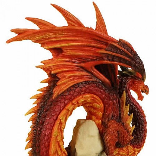 Ruby Sentinel Dragon Figurine