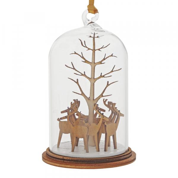 Santa's Reindeer Hanging Ornament  The Spirit of Christmas. A collection of delightful wooden decorations that capture the essence of that special time of year.