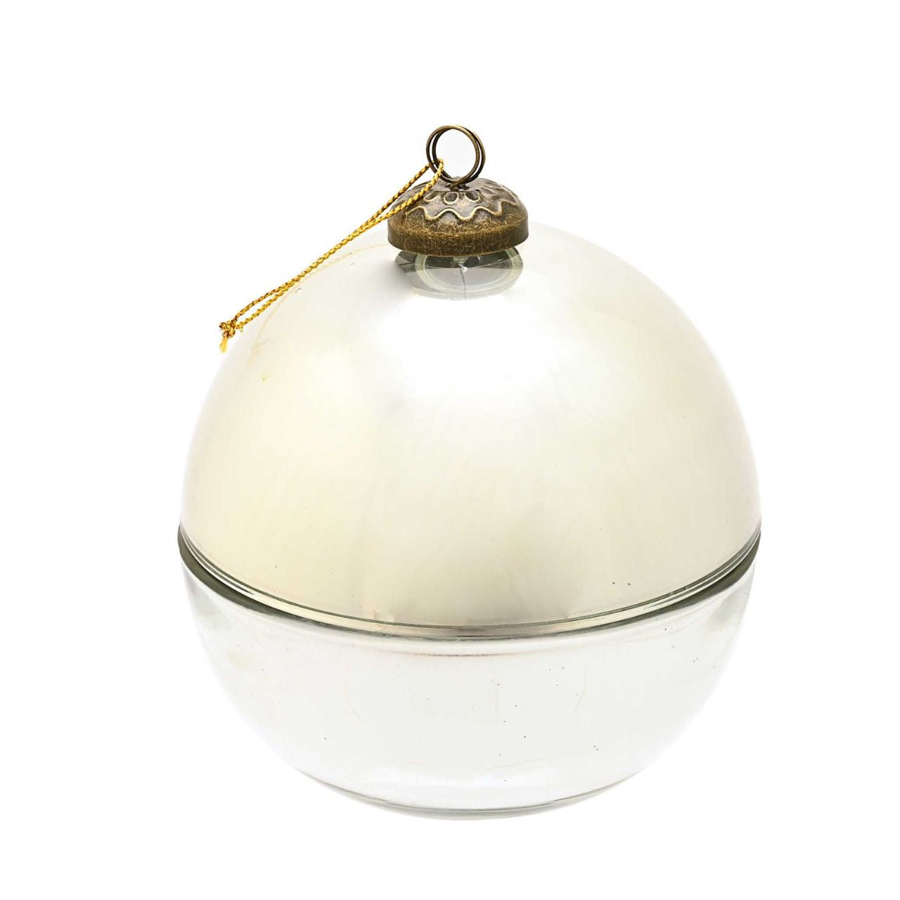 Silent Night Fragranced Glass Bauble Candle Christmas Silver  A Silent Night fragranced glass bauble candle.  This aromatic candle makes an eye-catching addition to homes during the festive season.