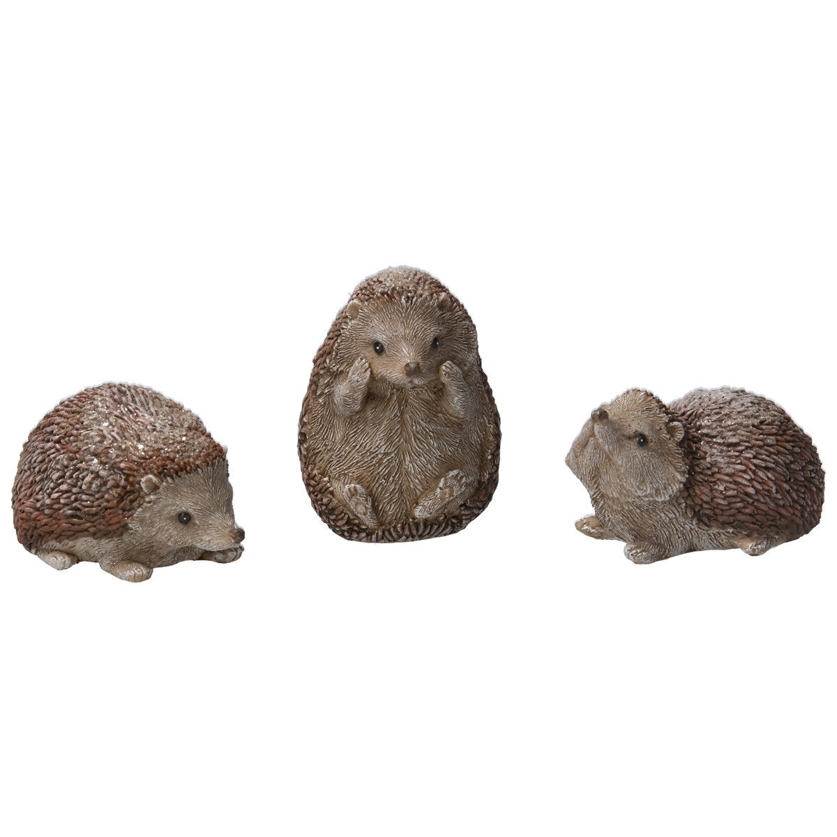 Gisela Graham Small Resin Hedgehog Christmas Ornament - Head Down  Browse our beautiful range of luxury Christmas tree decorations, baubles & ornaments for your tree this Christmas.