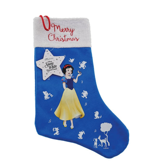 Disney Snow White Stocking  Spread the joy of Christmas with this delightful and fun range of sacks and stocking. This unique Christmas gift can be enjoyed year after year and will warm the hearts of adults and children alike.