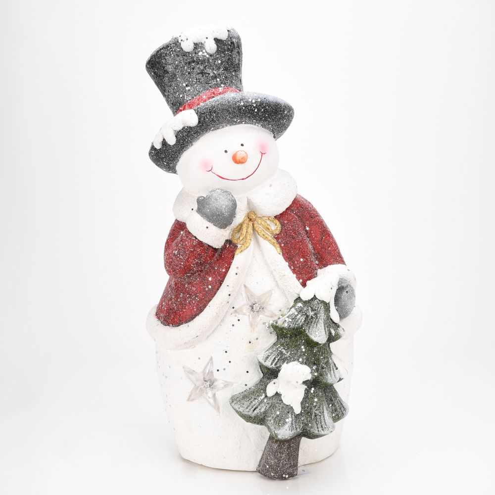 Snowman with LED Lights  A relaxing, cosy Christmas has never been so simple to achieve. Step away from the hustle and bustle and delve into a blissful, traditional Christmas with Holiday Cottage.