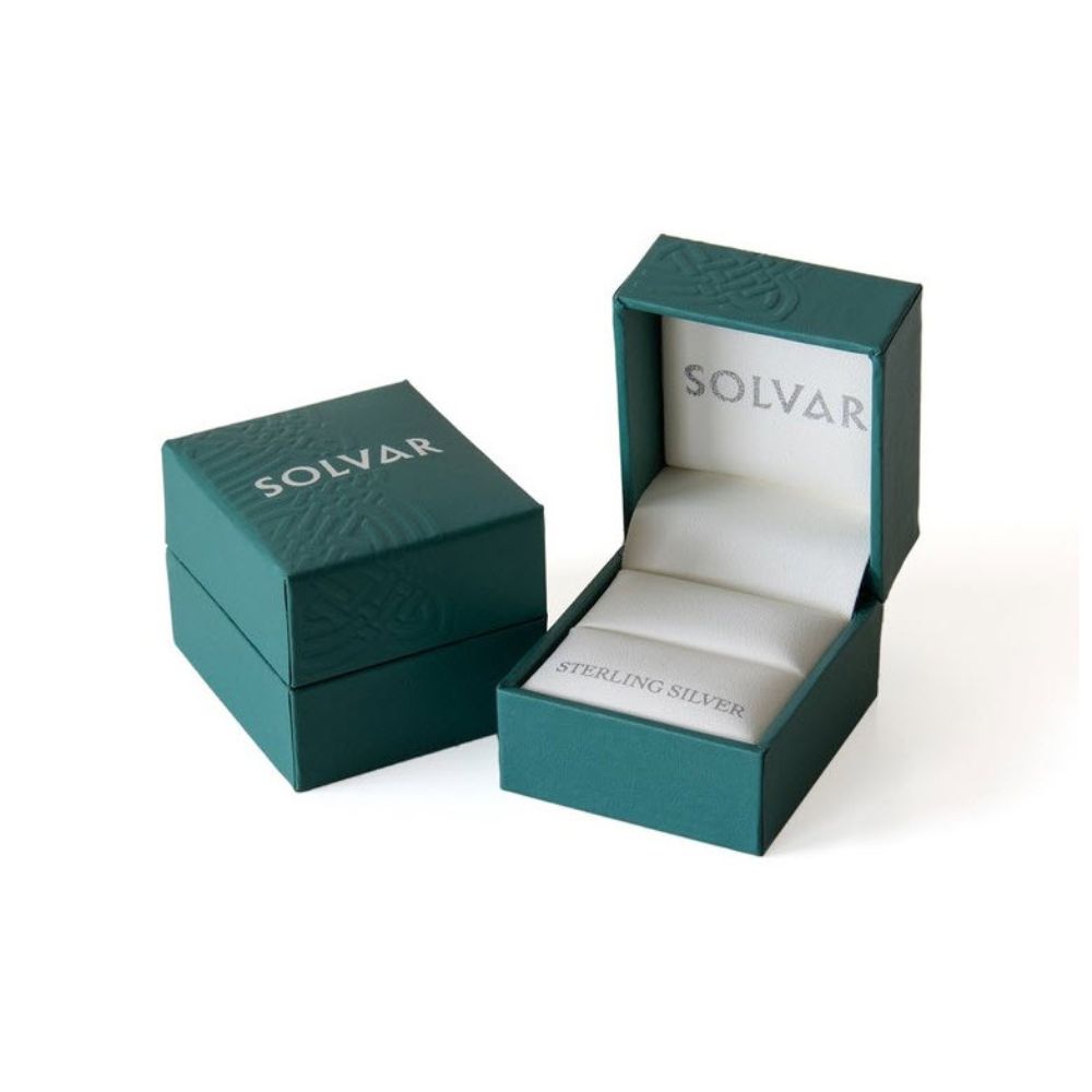 Solvar Claddagh Ring Silver Maids  This elegant sterling silver ring for women features the iconic Claddagh symbol evoking love, loyalty and friendship. The Claddagh represents devotion, and echoes the words of the Irish sailor who first crafted it for his sweetheart: “With these hands I give you my heart, and I crown it with my love”.