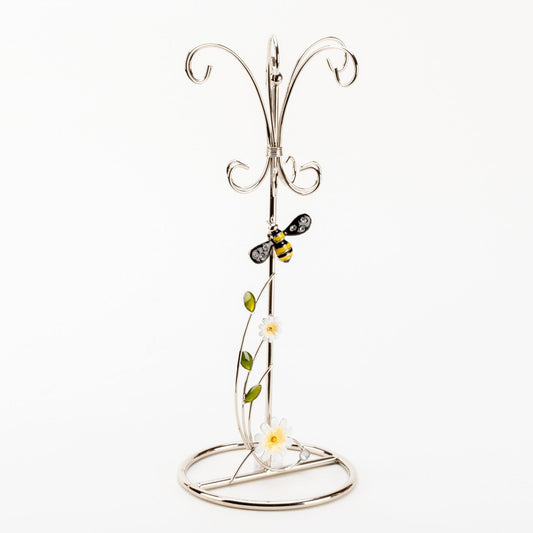 Sophia Classic Glass & Wire Bumble Bee Jewellery Holder  A delightful silver metal wire bumblebee jewellery hanger with colourful enamel. From SOPHIA® - the home of sophistication in women's giftware.