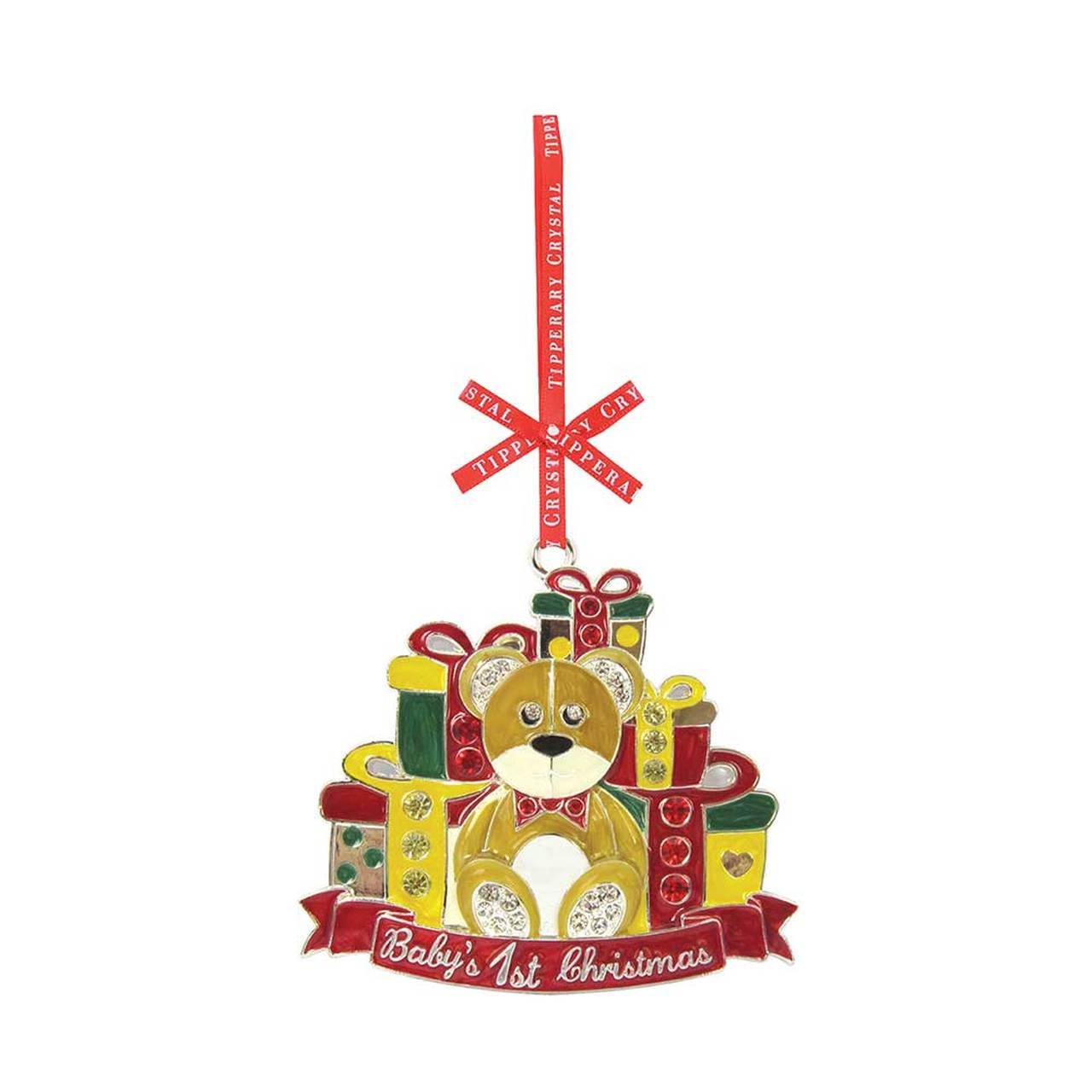 Tipperary Crystal Sparkle Baby's 1st Christmas Decoration  We just Love Christmas! The festive season, the giving of gifts, creating memories and being together with family and loved ones. Have lots of fun with our lovingly designed and created Christmas decorations, each one has a magic sparkle of elf dust!
