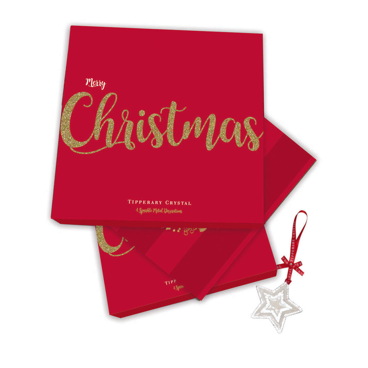 Tipperary Crystal Sparkle Christmas Decorations Set of 4 - NEW 2021  We just Love Christmas! The festive season, the giving of gifts, creating memories and being together with family and loved ones. Have lots of fun with our lovingly designed and created Christmas decorations, each one has a magic sparkle of elf dust!