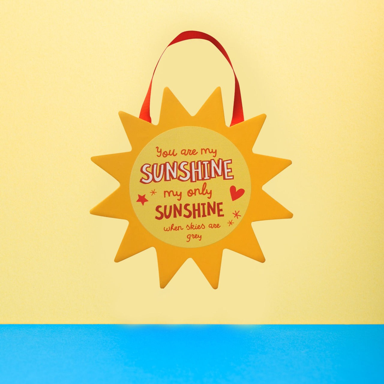 Sun Hanging Plaque - Sunshine  Want to cheer someone up? Then why not gift someone in your life this bright, uplifting and CHEERFUL Sunshine plaque.