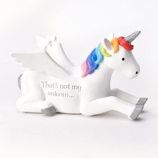 That's Not My Unicorn Shaped Money Box  Make saving for a magical day exciting with this vibrant money box. With its majestical unicorn shape, this accessory is a perfect gift for little ones.