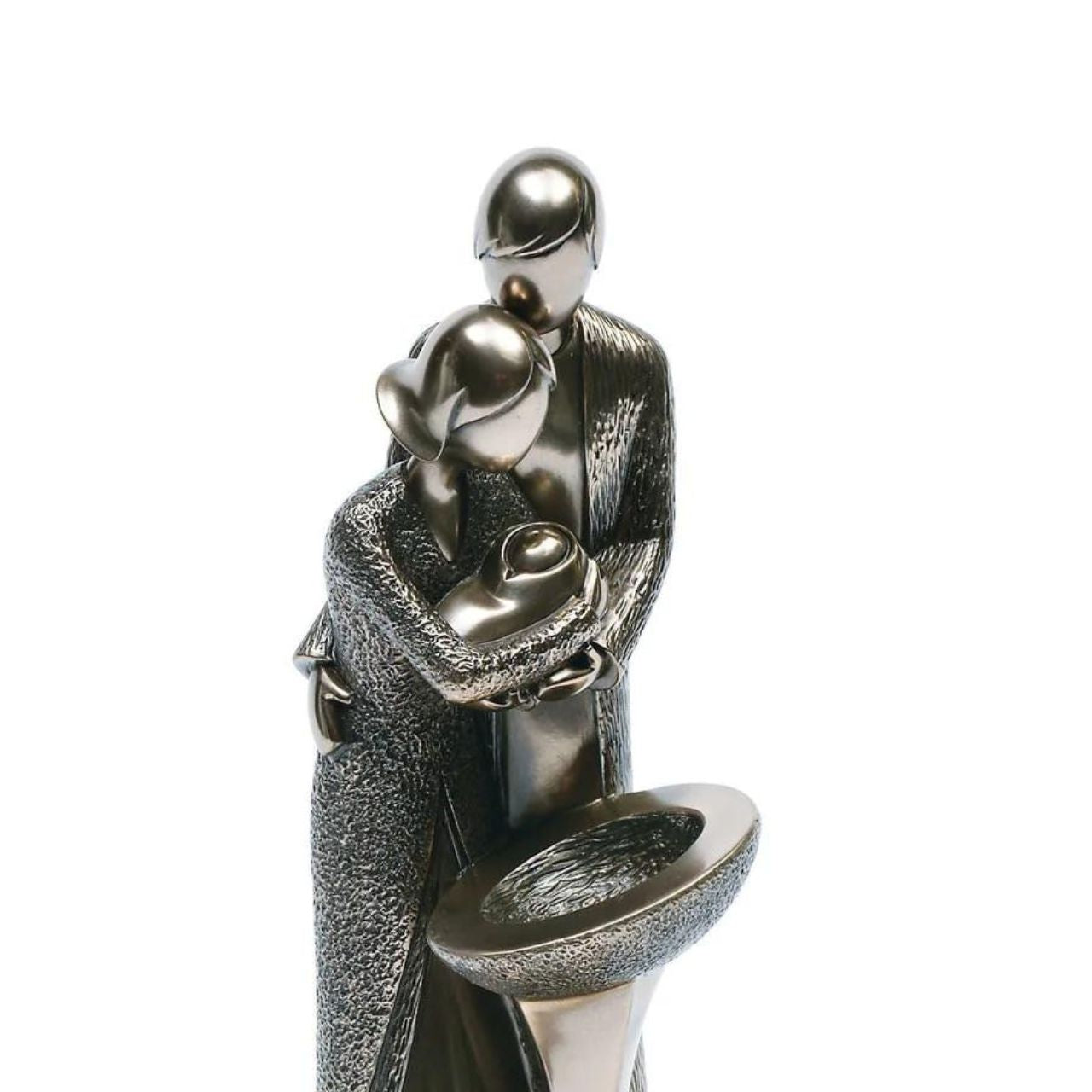 The Christening by Genesis  Exquisitely hand finished in its detail, it depicts in wonderful detail the magic and unity of love.   Genesis Fine Arts has evolved into a much loved and world famous Irish brand to produce a striking range of handcrafted cold cast bronze sculptures.