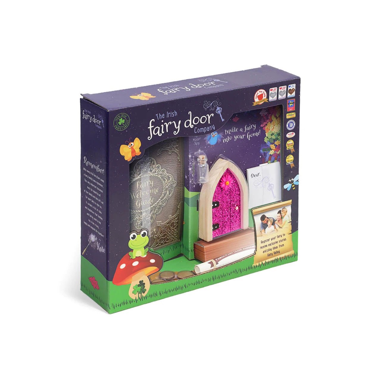 Tipperary Crystal The Irish Fairy Door Pink Glitter Door