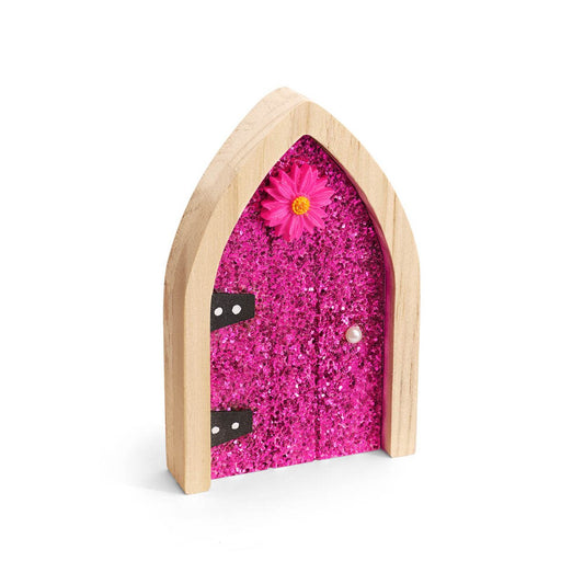 Tipperary Crystal The Irish Fairy Door Pink Glitter Door