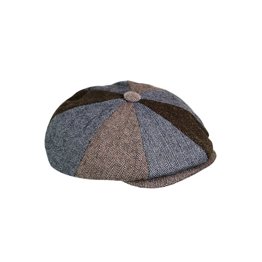 The Quiet Man Newsboy Cap Patchwork