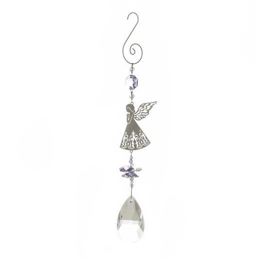 Thoughts of You Crystal Metal Hanger - Angel  A crystal metal hanger from Thoughts of You by CELEBRATIONS®.  This sparkling decoration is a thoughtful memorial gift which glistens in the sun to commemorate loved ones who have passed.