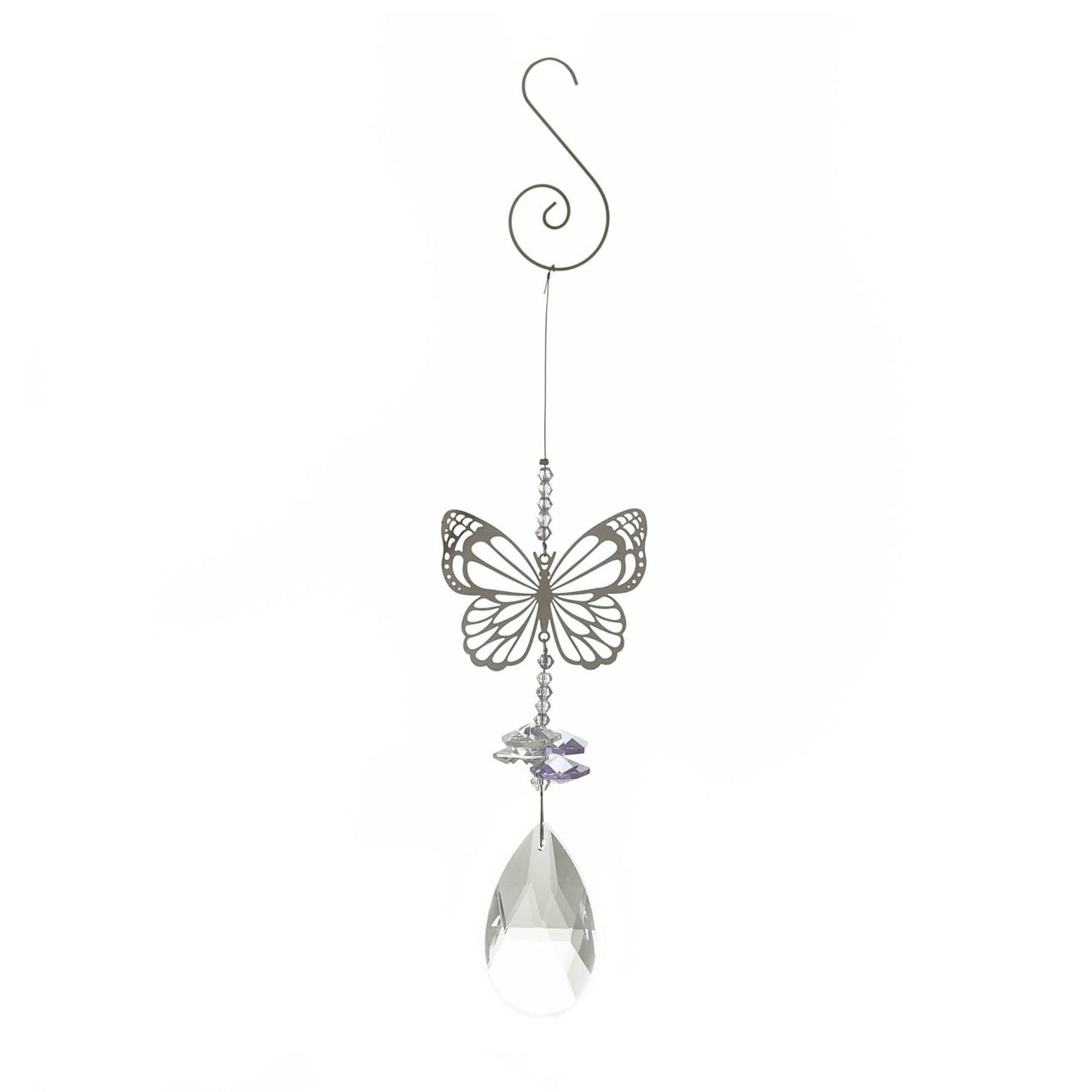 Thoughts of You Crystal Metal Hanger - Butterfly  A crystal metal hanger from Thoughts of You by CELEBRATIONS®.  This sparkling decoration is a thoughtful memorial gift which glistens in the sun to commemorate loved ones who have passed.
