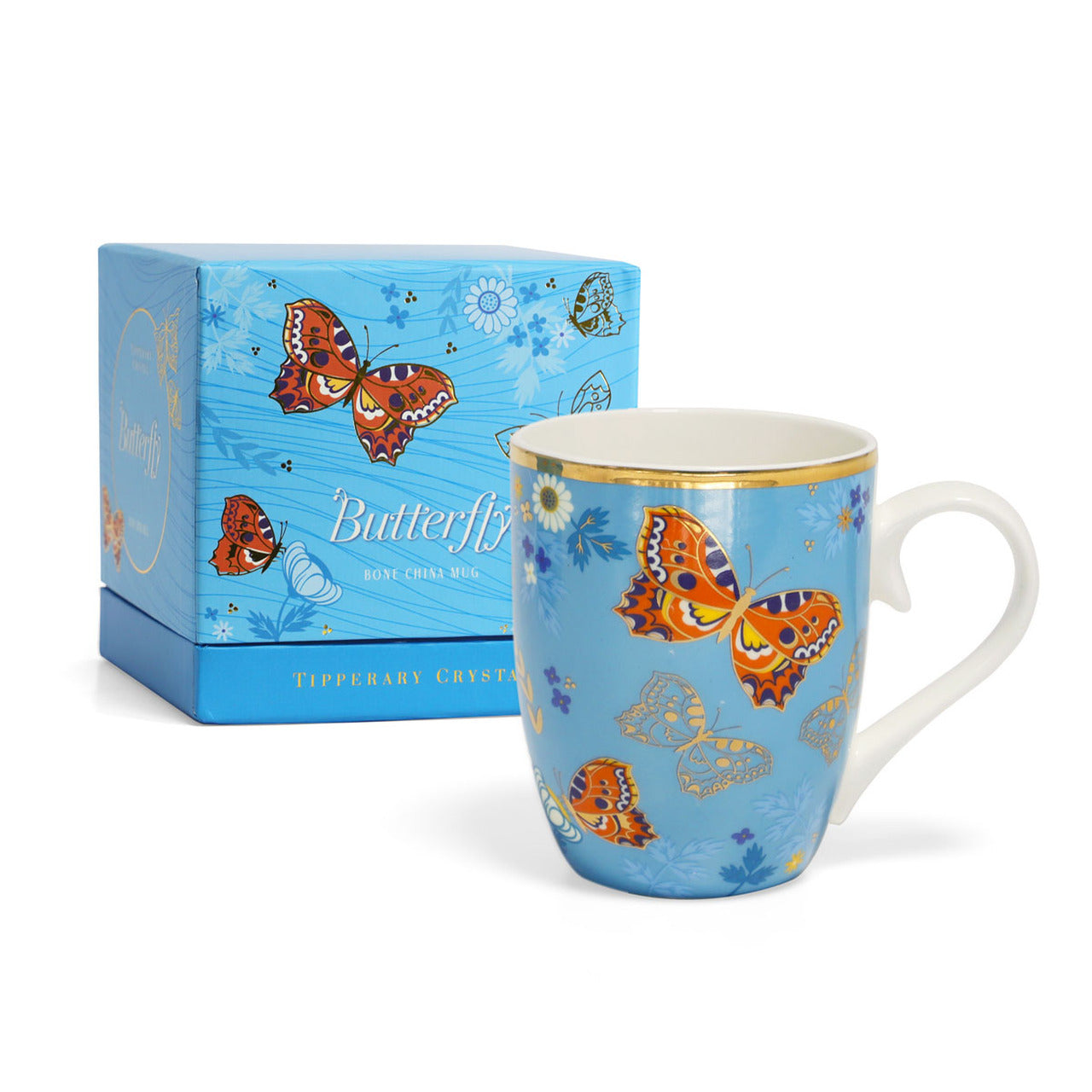 Tipperary Crystal Single Butterfly Mug The Small Tortoiseshell