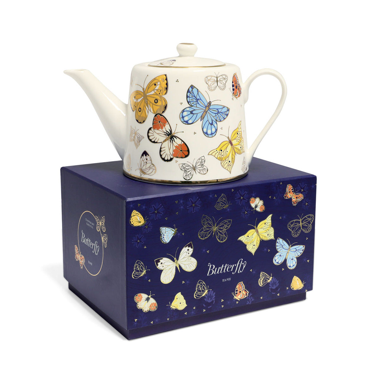 Tipperary Crystal Butterfly Tea Pot