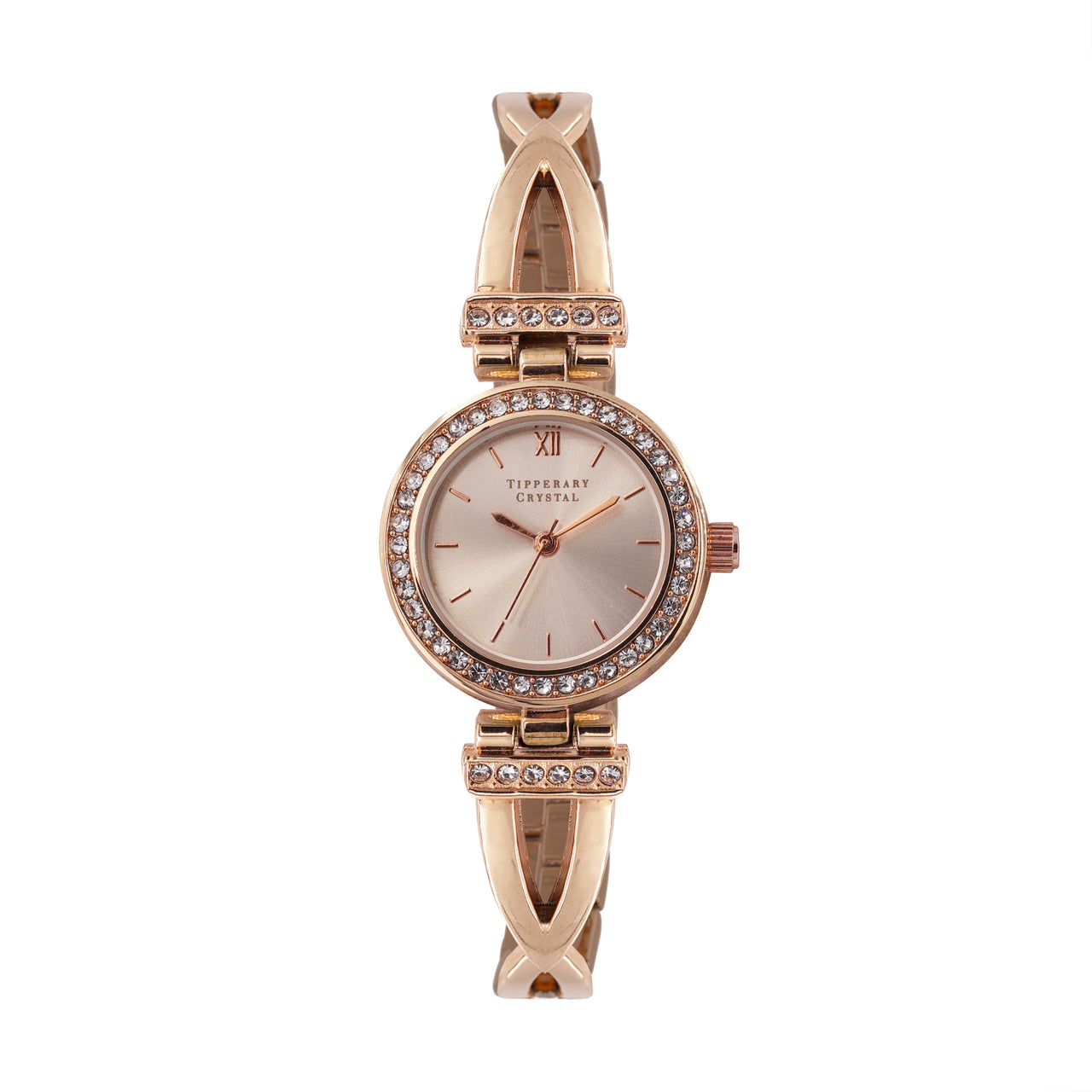 Tipperary Crystal Amelie Rose Gold Watch NEW