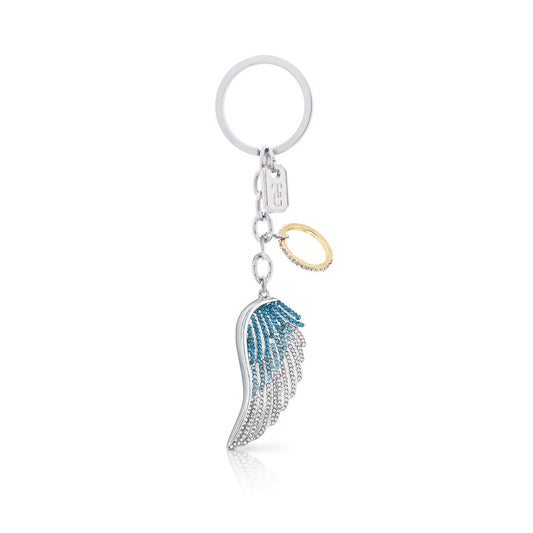 Angel Wing Keyring by Tipperary Crystal  Transform your keys to a fashion statement with this stunning Angel Wing keyring.