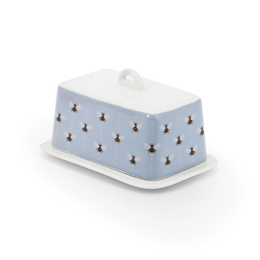 Tipperary Crystal Bee Butter Dish - NEW 2023  Add a splash of colour to your kitchen with our Tipperary Crystal New Bees Collection. The stunning range features the busy bumble bee design sure to brighten up your kitchen.  Deriving inspiration from one of nature's most delicate and fascinating creatures, the Tipperary BEE Collection is comprised of a comprehensive range of ceramics and cooking accessories.