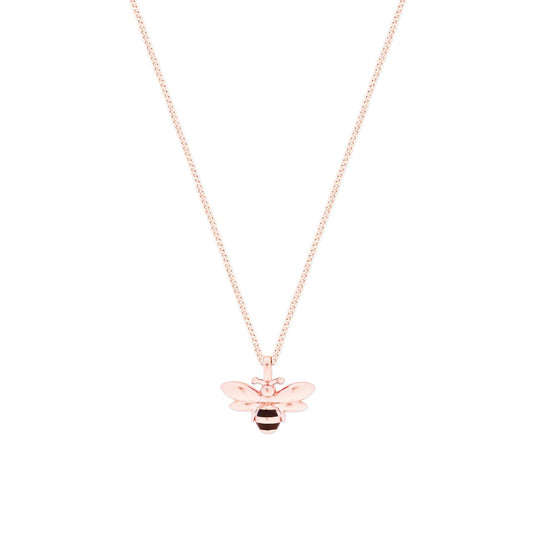 Tipperary Crystal Bee Rose Gold Mini Pendant - New Winter 2022