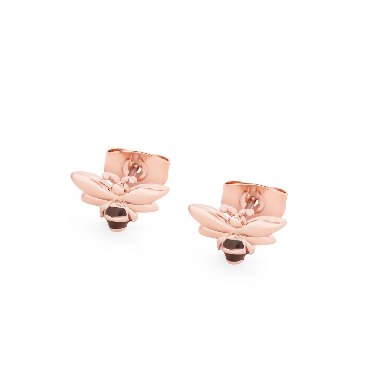 Tipperary Crystal Bee Rose Gold Stud Earrings - New Winter 2022