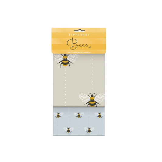 Tipperary Crystal Bee S/2 Tea Towels - NEW 2023