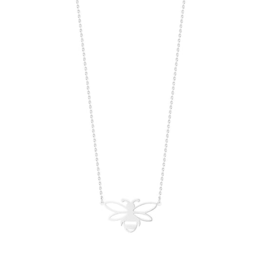 Tipperary Crystal Bee Silver Stencil Pendant - NEW WINTER 2022