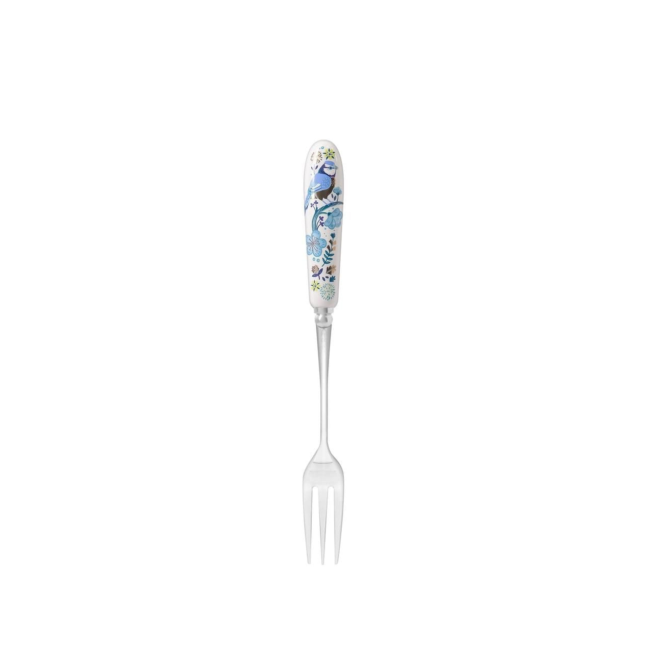 Tipperary Crystal Birdy Dessert Forks - New 2022  New to our collection, these birdy desert forks come beautifully illustrated and presented in a rigid Tipperary Crystal gift box. Makes a wonderful gift to be enjoyed.  The Birdy Collection is a series of 6 exclusively commissioned illustrations inspired by native Irish birds; Bullfinch, Goldfinch, Blue tit, Greenfinch, Kingfisher and Robin.