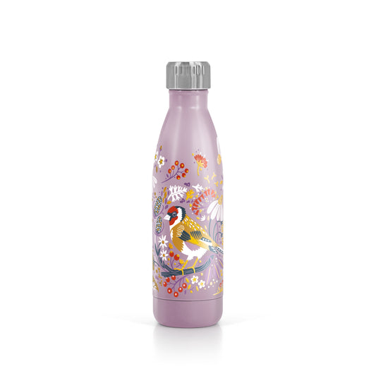 Tipperary Crystal Birdy Metal Water Bottle - Goldfinch