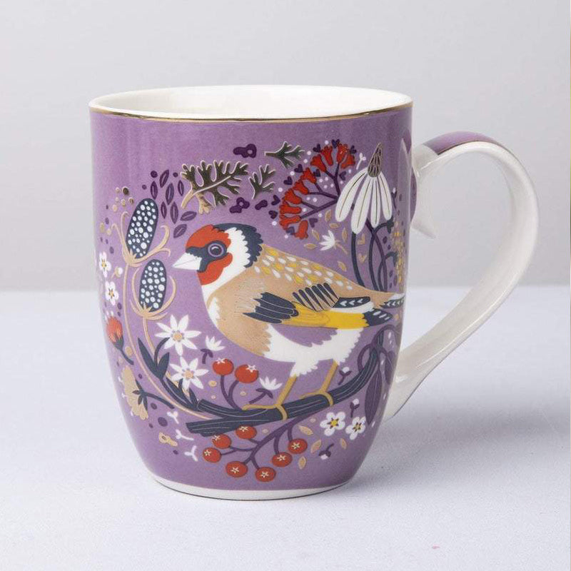 Tipperary Goldfinch Single Birdy Mug  New to our, these individual mugs come beautifully illustrated and presented in a rigid Tipperary Crystal gift box. Makes a wonderful gift to be enjoyed over a peaceful cup of their favourite beverage.