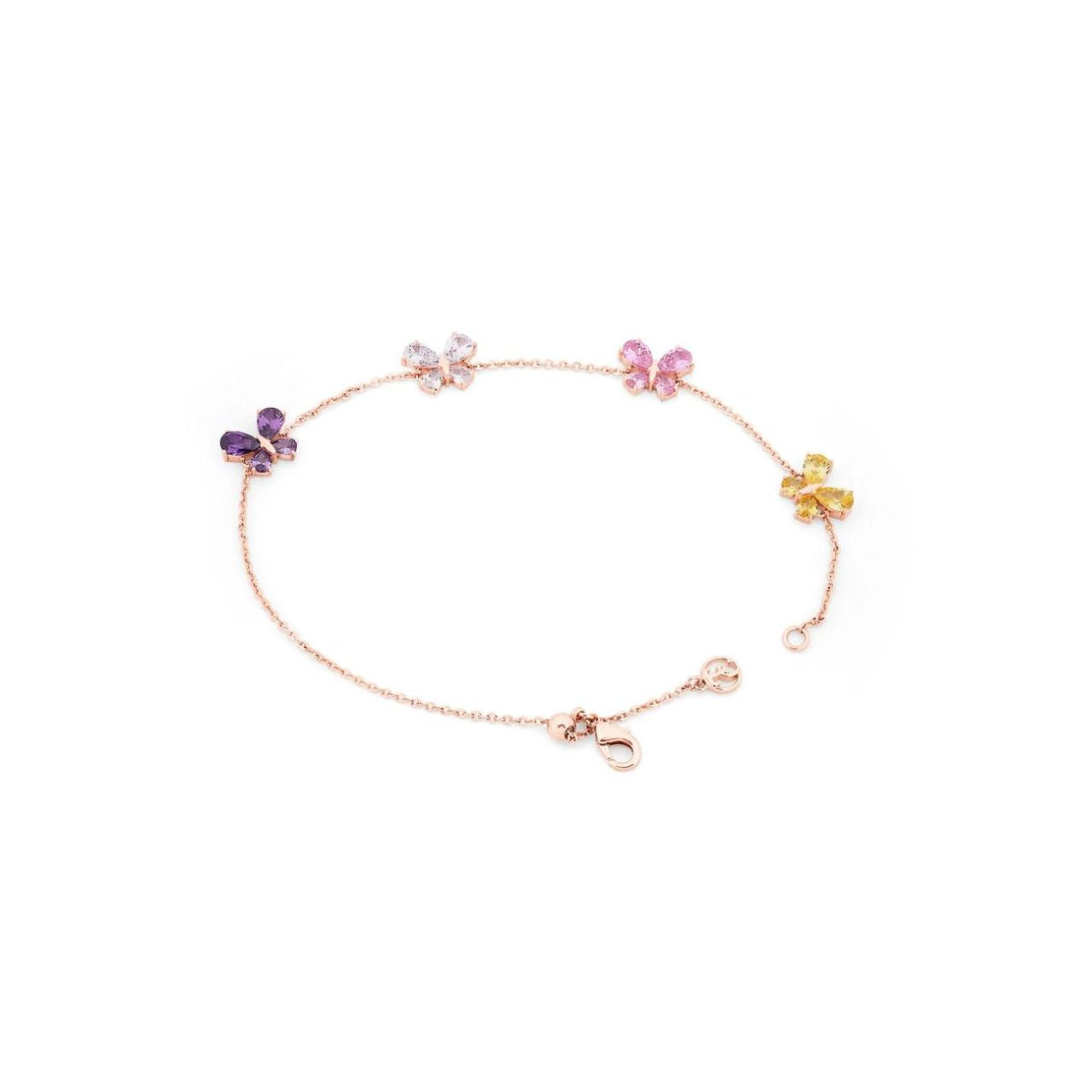 Tipperary Crystal Butterflies Rose Gold Bracelet  Drawing inspiration from urban garden, the Tipperary Crystal Butterfly collection transforms an icon into something modern and unexpected.