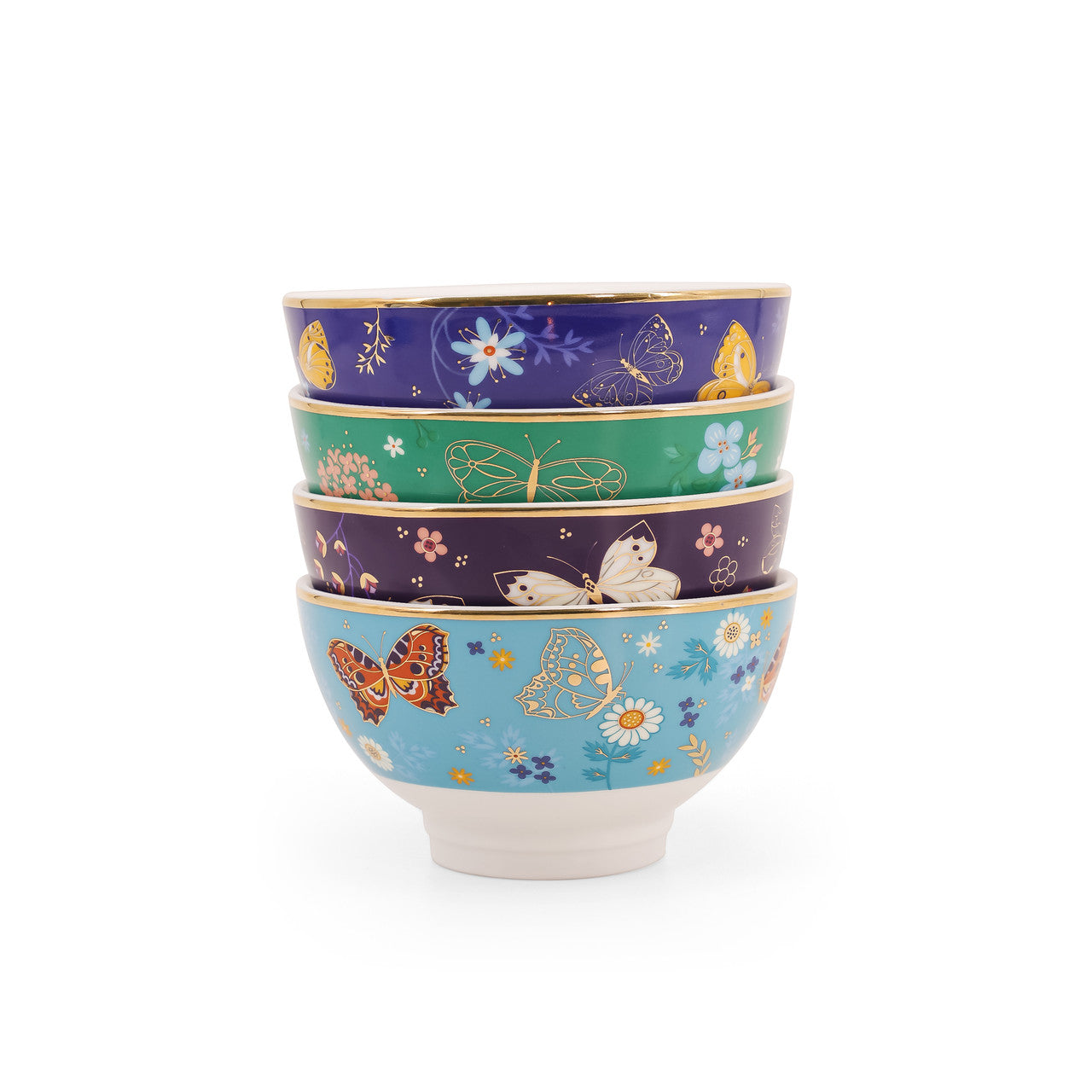 Tipperary Crystal Butterfly S/4 Cereal Bowls  Drawing inspiration from urban garden, the Tipperary Crystal Butterfly collection transforms an icon into something modern and unexpected. Playful and elegant, this collection draws from the inherent beauty of the butterfly.