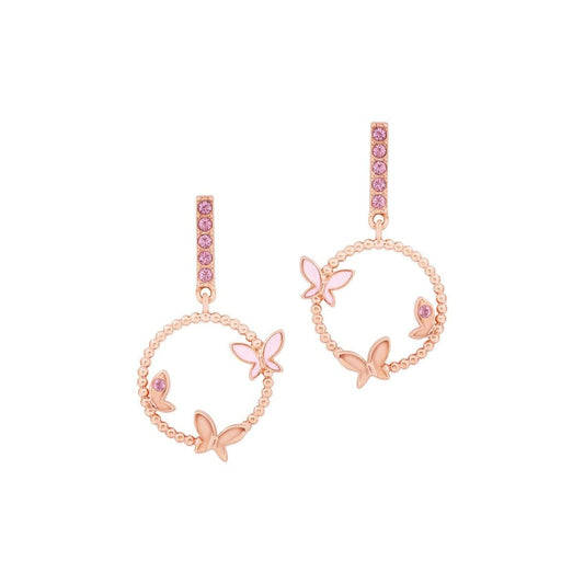 Tipperary Crystal Butterfly Circle Drop Earrings  Drawing inspiration from urban garden, the Tipperary Crystal Butterfly collection transforms an icon into something modern and unexpected. Playful and elegant, this collection draws from the inherent beauty of the butterfly. The butterfly appealed as a Jewellery theme to our designers who have dedicated a full jewellery collection to these delicate creatures.
