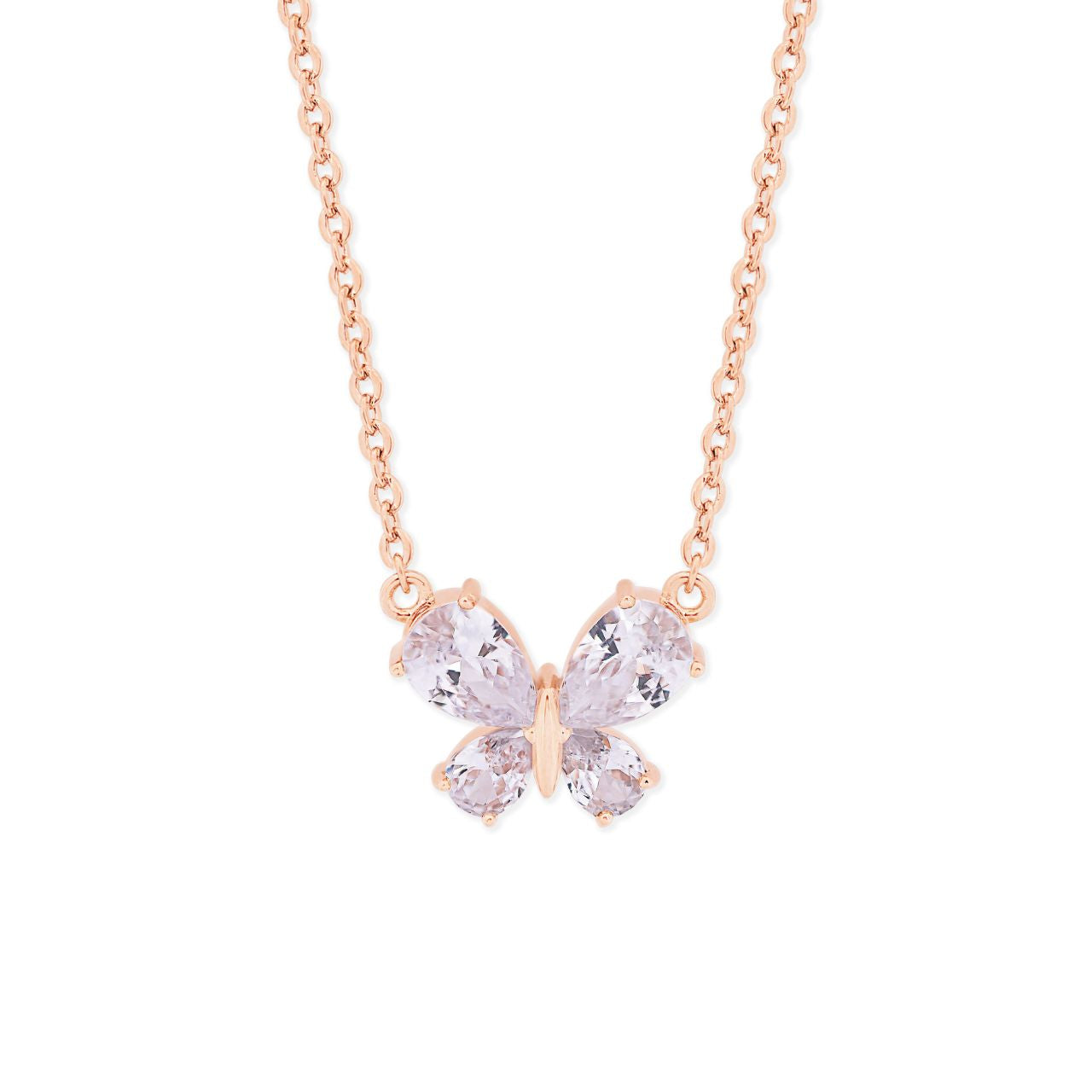 Tipperary Crystal Butterfly Clear Diamond Pendant  Drawing inspiration from urban garden, the Tipperary Crystal Butterfly collection transforms an icon into something modern and unexpected. Playful and elegant, this collection draws from the inherent beauty of the butterfly.