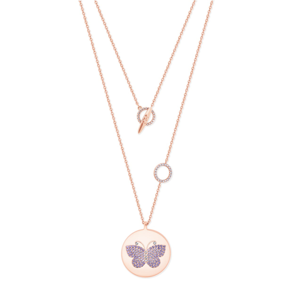 Tipperary Crystal Butterfly Disc Pendant  Drawing inspiration from urban garden, the Tipperary Crystal Butterfly collection transforms an icon into something modern and unexpected. Playful and elegant, this collection draws from the inherent beauty of the butterfly.