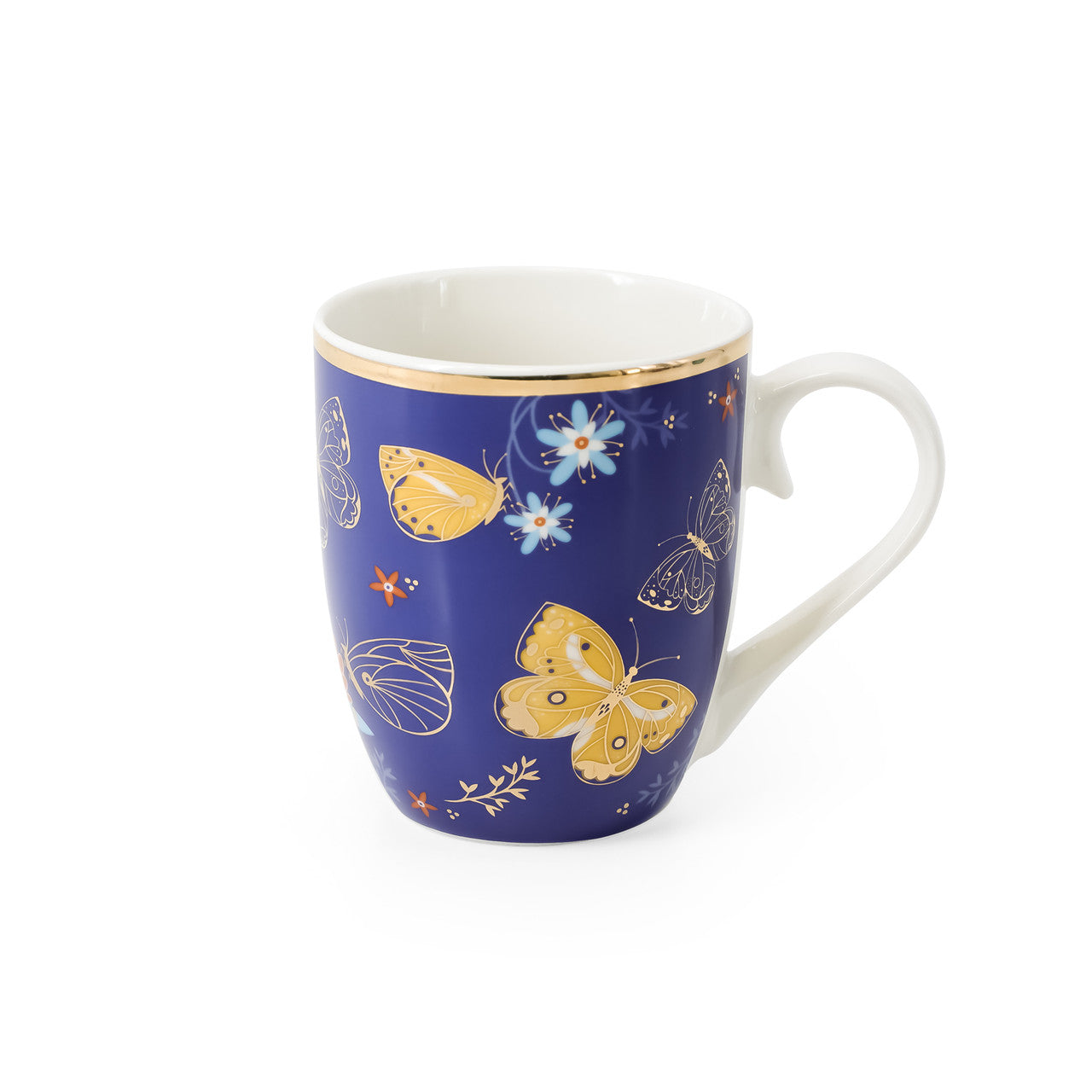 Tipperary Crystal Butterfly Mugs Set of 4  Drawing inspiration from urban garden, the Tipperary Crystal Butterfly collection transforms an icon into something modern and unexpected. Playful and elegant, this collection draws from the inherent beauty of the butterfly.