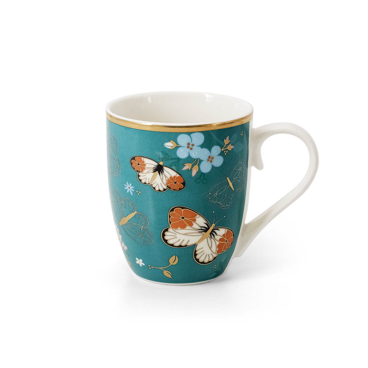 Tipperary Crystal Butterfly Mugs Set of 4  Drawing inspiration from urban garden, the Tipperary Crystal Butterfly collection transforms an icon into something modern and unexpected. Playful and elegant, this collection draws from the inherent beauty of the butterfly.