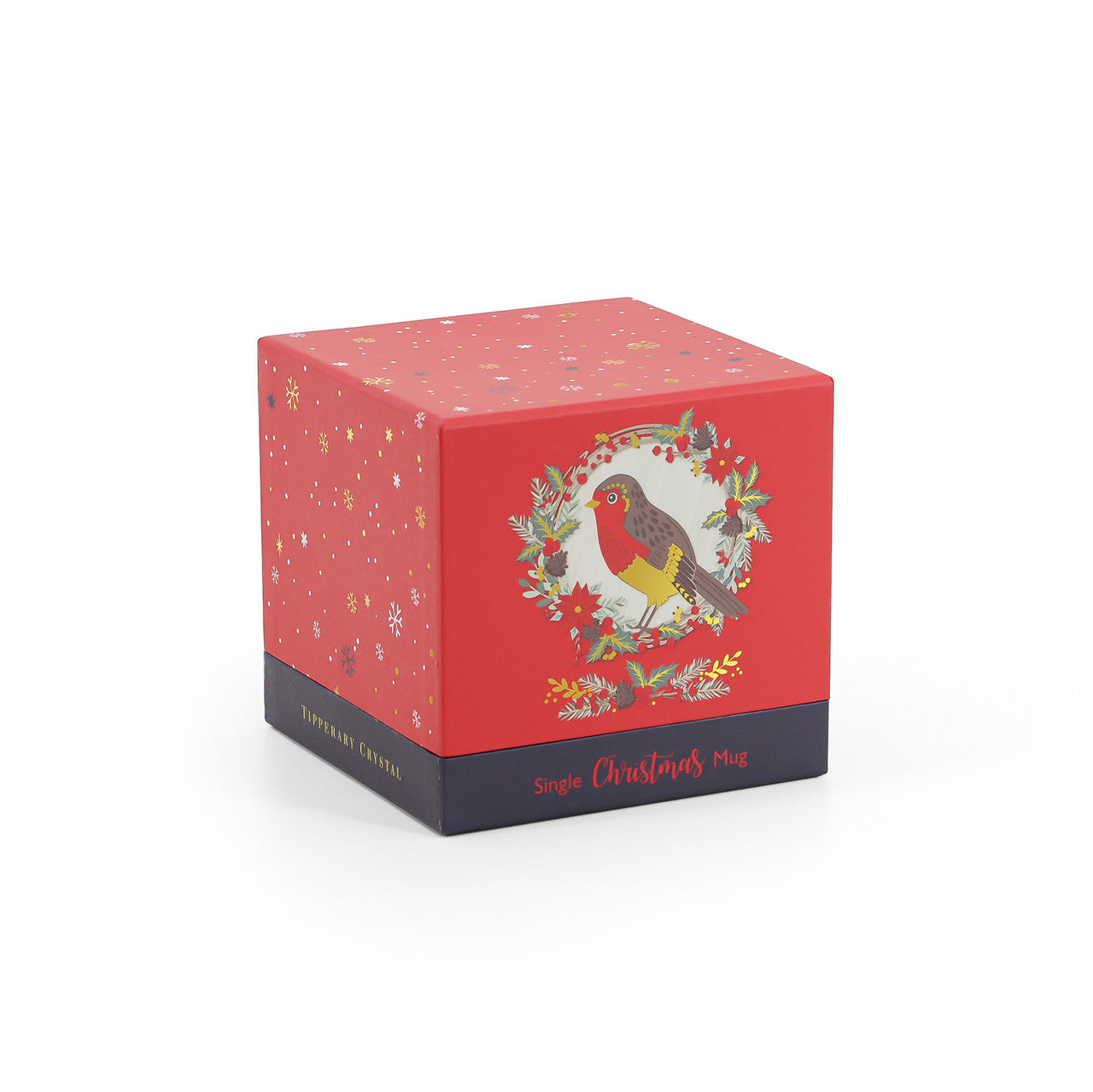 Tipperary Crystal Single Christmas Mug - Christmas Robin - NEW 2022  Gather your loved ones for a holiday celebration to remember. Our Christmas Tableware is made to bring festive happiness to lunch, dinner and every meal in between. Tipperary wishes to make these moments even more magical.