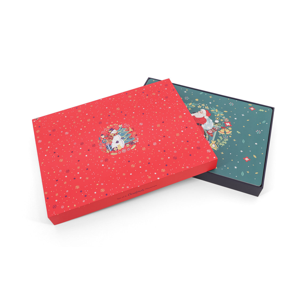 Christmas Placemats Set of 6  Gather your loved ones for a holiday celebration to remember. Our Christmas Tableware is made to bring festive happiness to lunch, dinner and every meal in between. 