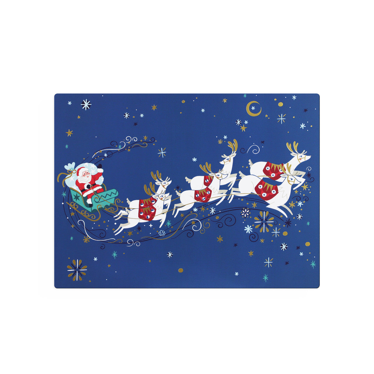 Christmas Placemats Set of 6  Gather your loved ones for a holiday celebration to remember. Our Christmas Tableware is made to bring festive happiness to lunch, dinner and every meal in between. 