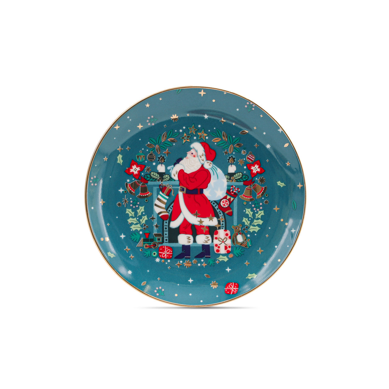 Christmas Side Plates Set of 4  Gather your loved ones for a holiday celebration to remember. Our Christmas Tableware is made to bring festive happiness to lunch, dinner and every meal in between. Tipperary wishes to make these moments even more magical.