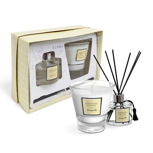 Tipperary Crystal Honeysuckle Candle & Diffuser NEW 2021